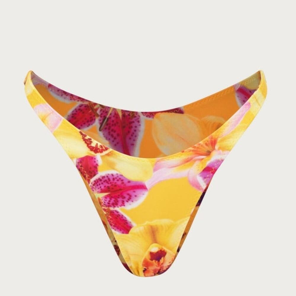 SAME 90s Bikini Bottom Yellow Tropical- XS